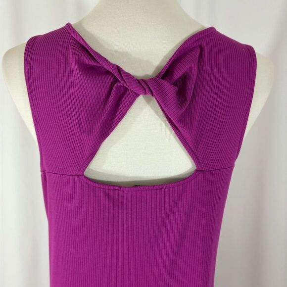 LOFT Sleeveless Magenta Maxi Dress - Picture 5 of 7